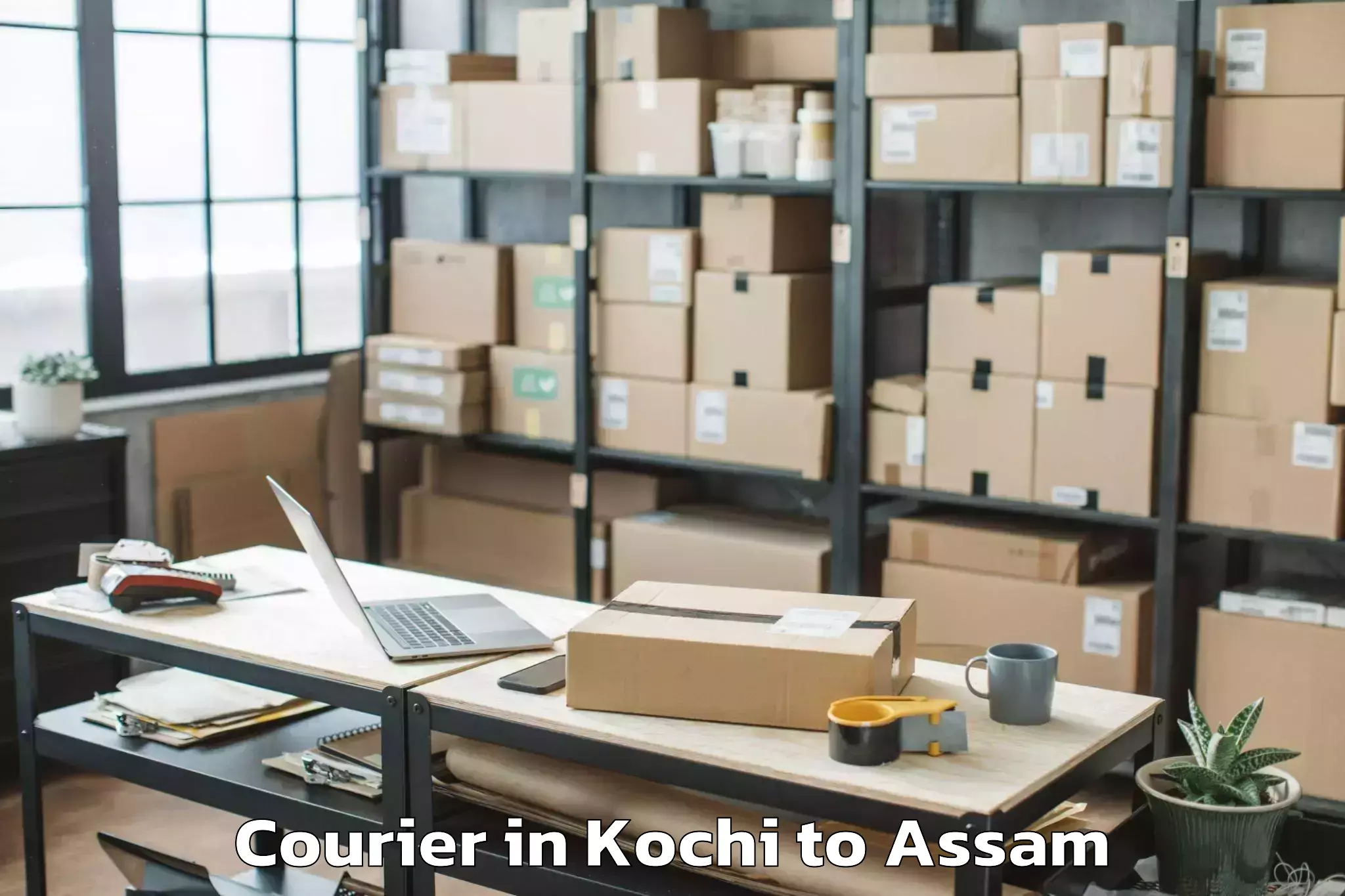 Book Kochi to Lumding Railway Colony Courier